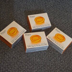 Pears Pure And Gentle Transparent Bar Soap-Orange (Pack of 4)